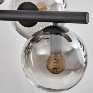 hofstein Gastor Suspension, Boule lumineuse, Suspension Clair, Fumé, 8 lumières* Lampes Modernes