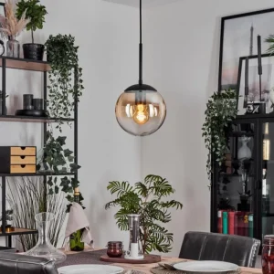 hofstein Gastor Suspension, Boule lumineuse Ambre, Clair, 1 lumière* Lampes En Verre