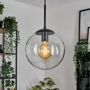 hofstein Gastor Suspension, Boule lumineuse 25 cm Clair, 1 lumière* Lampes En Verre
