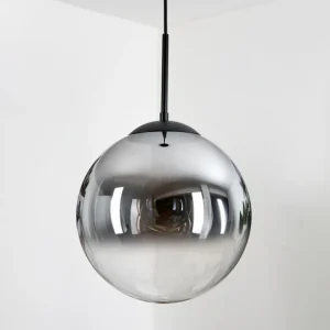 hofstein Gastor Suspension, Boule lumineuse Clair, Fumé, 1 lumière* Lampes Modernes