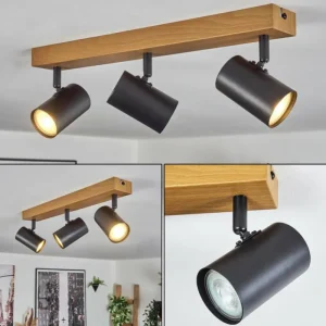 hofstein Gesteira Plafonnier, Spot de plafond Écru, Noir, 3 lumières* Lampes Modernes