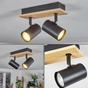 hofstein Gesteira Plafonnier, Spot de plafond Écru, Noir, 2 lumières* Lampes Modernes