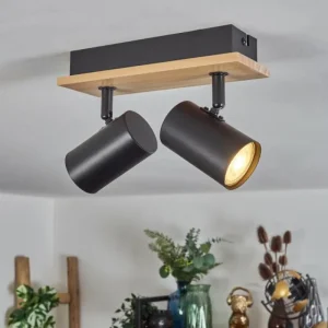 hofstein Gesteira Plafonnier, Spot de plafond Écru, Noir, 2 lumières* Lampes Modernes