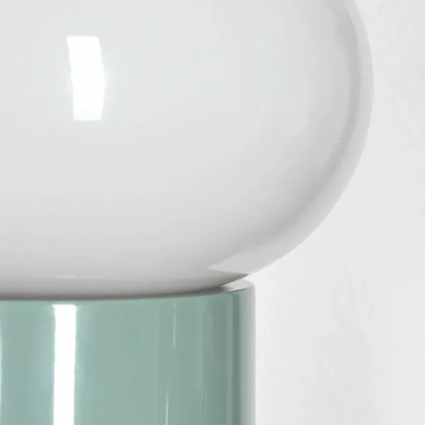 hofstein Godrie Lampe à poser Turquoise, 1 lumière* Lampes En Verre