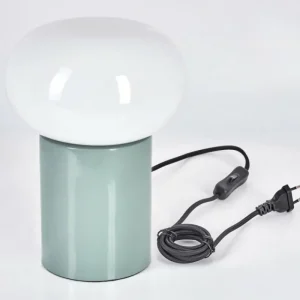hofstein Godrie Lampe à poser Turquoise, 1 lumière* Lampes En Verre
