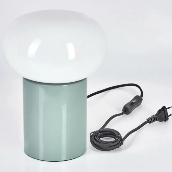 hofstein Godrie Lampe à poser Turquoise, 1 lumière* Lampes En Verre