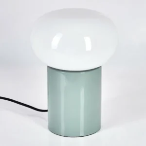 hofstein Godrie Lampe à poser Turquoise, 1 lumière* Lampes En Verre