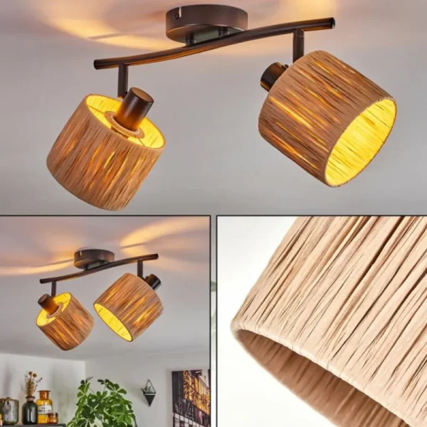 hofstein Granja Plafonnier Noir, 2 lumières* Lampes Modernes