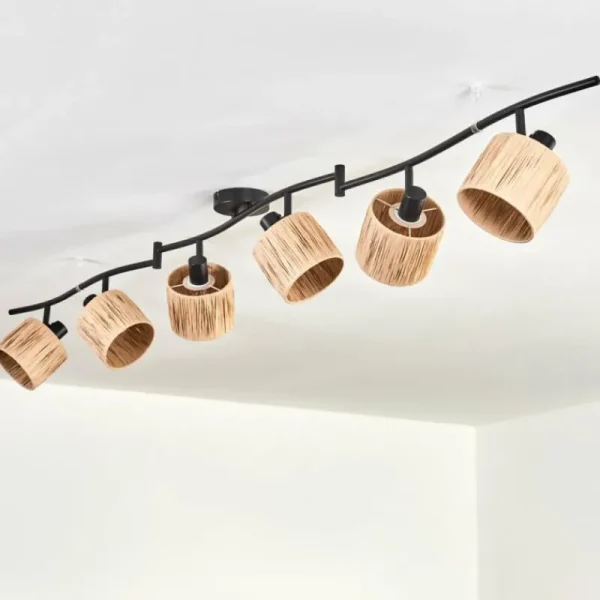 hofstein Granja Plafonnier Noir, 6 lumières* Lampes Modernes