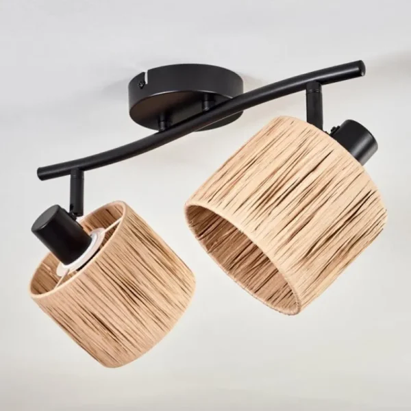 hofstein Granja Plafonnier Noir, 2 lumières* Lampes Modernes
