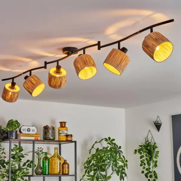 hofstein Granja Plafonnier Noir, 6 lumières* Lampes Modernes