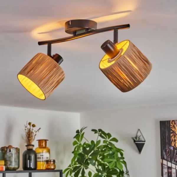 hofstein Granja Plafonnier Noir, 2 lumières* Lampes Modernes