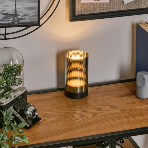 hofstein Grubbe Lampe de table d'extérieur, Lampe à poser LED Noir, 1 lumière* Lampes Modernes