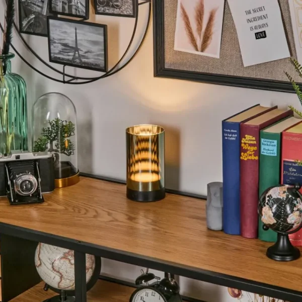 hofstein Grubbe Lampe de table d'extérieur, Lampe à poser LED Noir, 1 lumière* Lampes Modernes