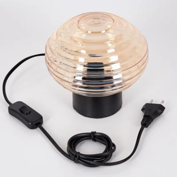 hofstein Gualtar Lampe à poser Noir, 1 lumière* Lampes En Verre