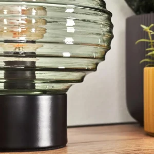 hofstein Gualtar Lampe à poser Noir, 1 lumière* Lampes En Verre