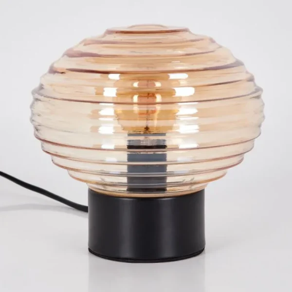 hofstein Gualtar Lampe à poser Noir, 1 lumière* Lampes En Verre