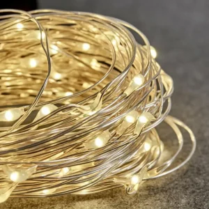 hofstein Guirlande solaire Pistoia LED Blanc, 120 lumières* Lampes Modernes