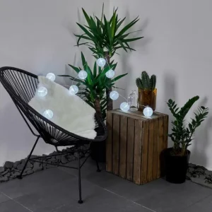 hofstein Guirlande solaire Redding LED Blanc, 10 lumières* Lampes Modernes
