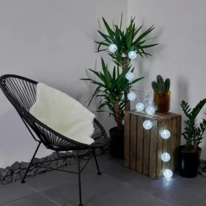 hofstein Guirlande solaire Redding LED Blanc, 10 lumières* Lampes Modernes