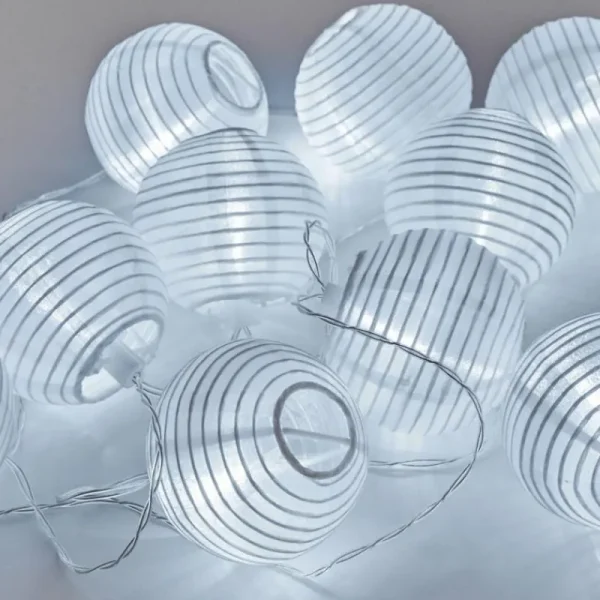 hofstein Guirlande solaire Redding LED Blanc, 10 lumières* Lampes Modernes