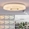 hofstein Hafdhem Plafonnier LED Argenté, 1 lumière, Télécommandes* Lampes Modernes