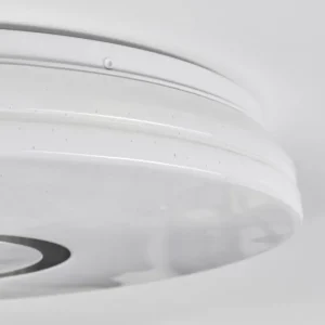 hofstein Hafdhem Plafonnier LED Argenté, 1 lumière, Télécommandes* Lampes Modernes