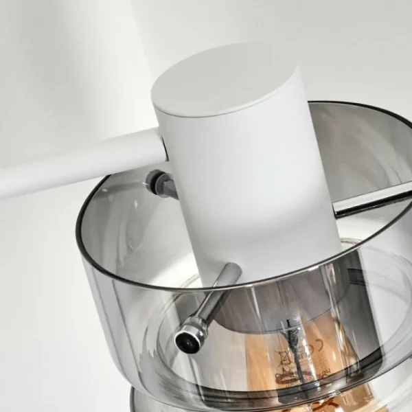 hofstein Hasvik Lampadaire Blanc, 1 lumière* Lampes Modernes