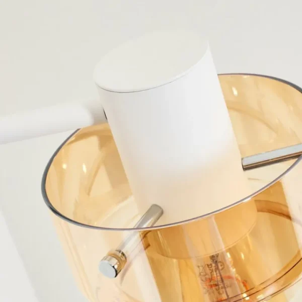 hofstein Hasvik Lampadaire Blanc, 1 lumière* Lampes En Verre