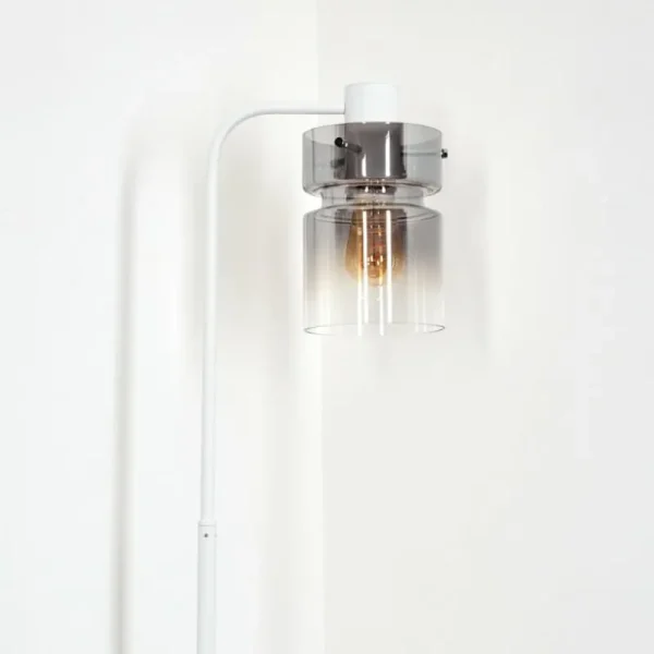 hofstein Hasvik Lampadaire Blanc, 1 lumière* Lampes Modernes