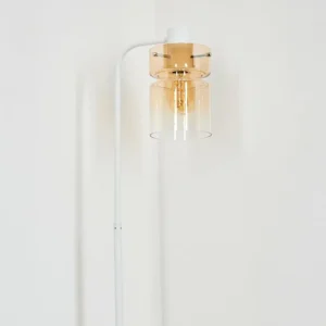 hofstein Hasvik Lampadaire Blanc, 1 lumière* Lampes En Verre