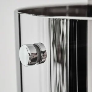 hofstein Hasvik Lampadaire Chrome, Noir, 1 lumière* Lampes Modernes