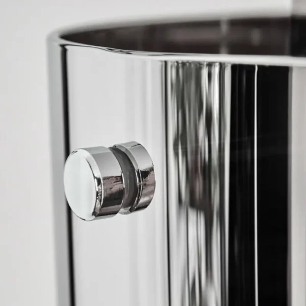 hofstein Hasvik Lampadaire Chrome, Noir, 1 lumière* Lampes Modernes