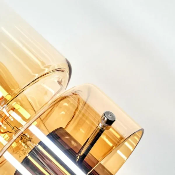 hofstein Hasvik Lampe de bureau, Lampe à poser, Liseuse Chrome, Noir, 1 lumière* Lampes En Verre