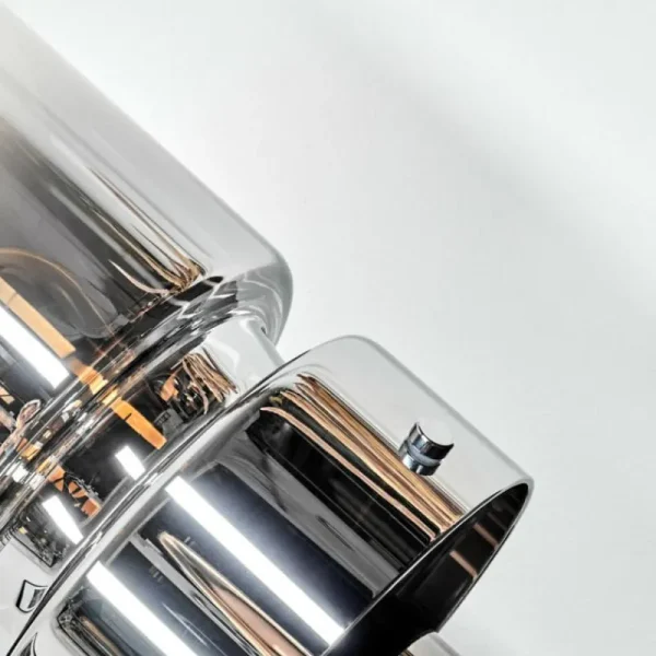 hofstein Hasvik Lampe de bureau, Lampe à poser, Liseuse Chrome, Noir, 1 lumière* Lampes Modernes