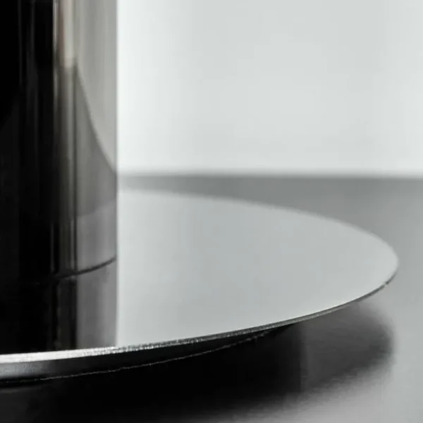 hofstein Hasvik Lampe de bureau, Lampe à poser, Liseuse Chrome, Noir, 1 lumière* Lampes En Verre