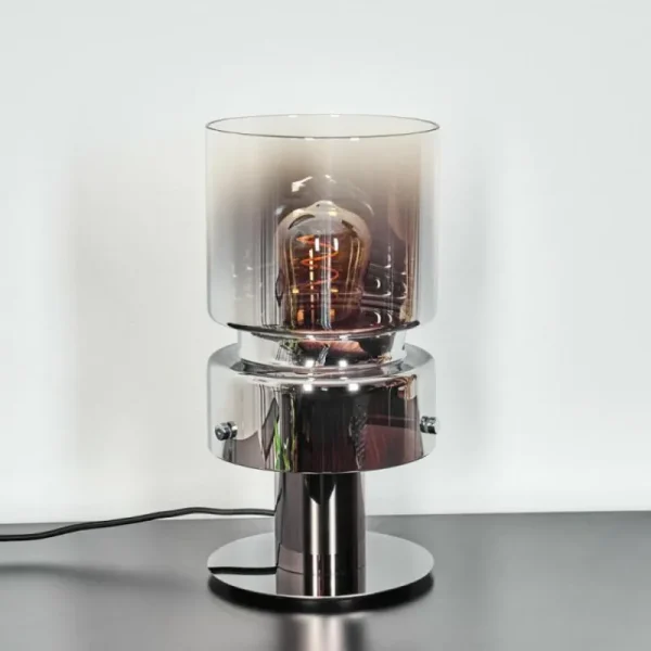 hofstein Hasvik Lampe de bureau, Lampe à poser, Liseuse Chrome, Noir, 1 lumière* Lampes Modernes