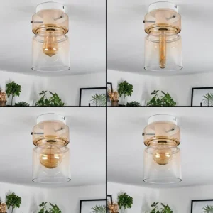 hofstein Hasvik Plafonnier, Spot de plafond Blanc, 1 lumière* Lampes En Verre