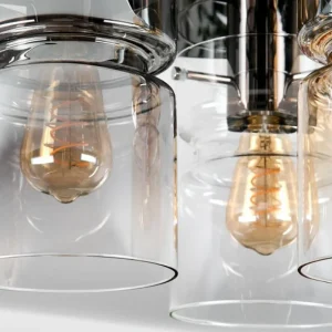 hofstein Hasvik Plafonnier, Spot de plafond Chrome, Noir, 3 lumières* Lampes Modernes