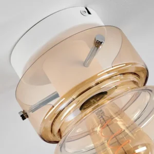 hofstein Hasvik Plafonnier, Spot de plafond Blanc, 1 lumière* Lampes En Verre