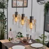 hofstein Hasvik Suspension, Suspension Chrome, Noir, 3 lumières* Lampes En Verre
