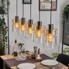 hofstein Hasvik Suspension, Suspension Noir, 5 lumières* Lampes En Verre