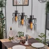 hofstein Hasvik Suspension, Suspension Chrome, Noir, 3 lumières* Lampes Modernes