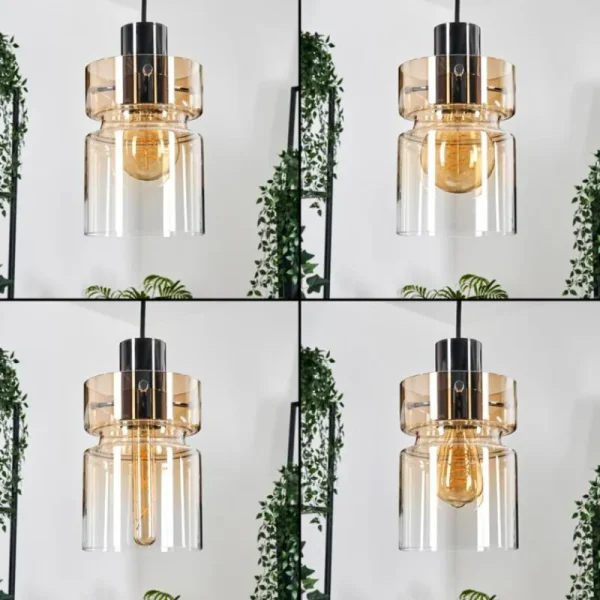 hofstein Hasvik Suspension, Suspension Noir, 5 lumières* Lampes Modernes