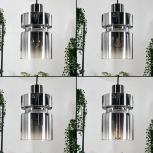 hofstein Hasvik Suspension, Suspension Chrome, Noir, 3 lumières* Lampes Modernes