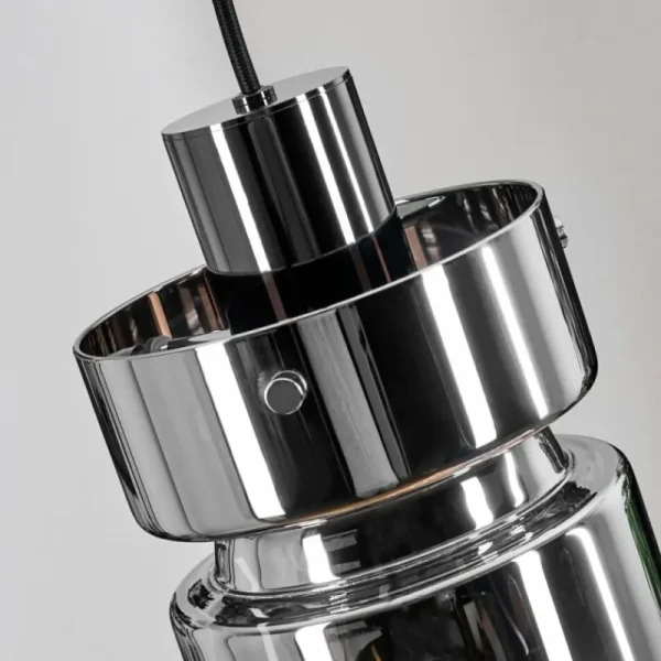 hofstein Hasvik Suspension, Suspension Chrome, Noir, 1 lumière* Lampes Modernes