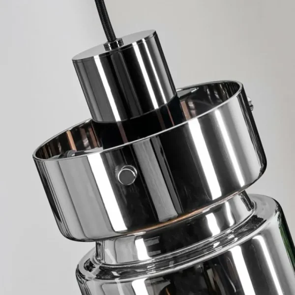 hofstein Hasvik Suspension, Suspension Chrome, Noir, 3 lumières* Lampes Modernes