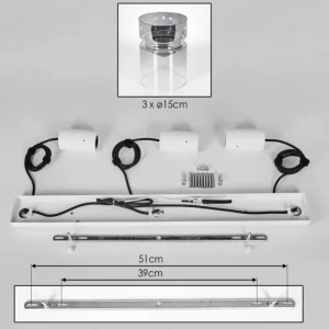 hofstein Hasvik Suspension, Suspension Blanc, 3 lumières* Lampes Modernes