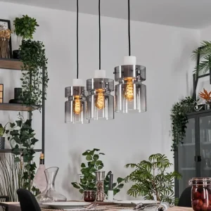 hofstein Hasvik Suspension, Suspension Blanc, 3 lumières* Lampes Modernes