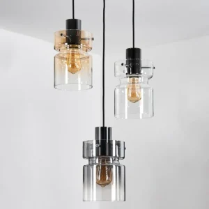 hofstein Hasvik Suspension, Suspension Chrome, Noir, 3 lumières* Lampes Modernes